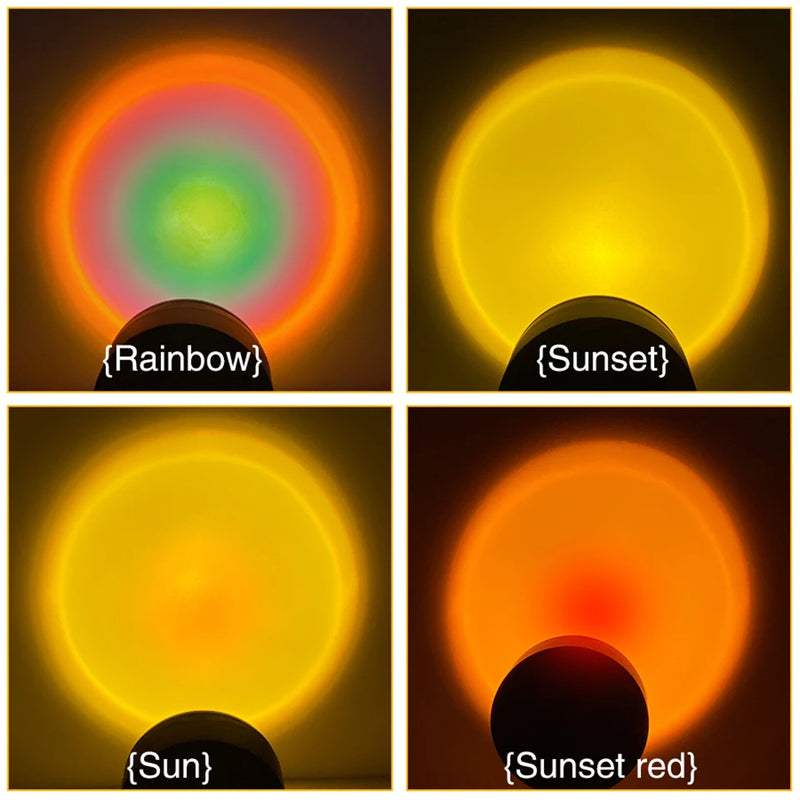 Luminária USB Projetora de Pôr do Sol