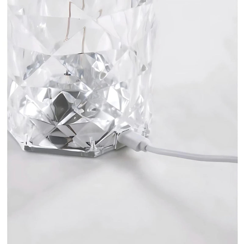 Luminária Cristal LED RGB – Toque, Controle Remoto e Estilo de Luxo