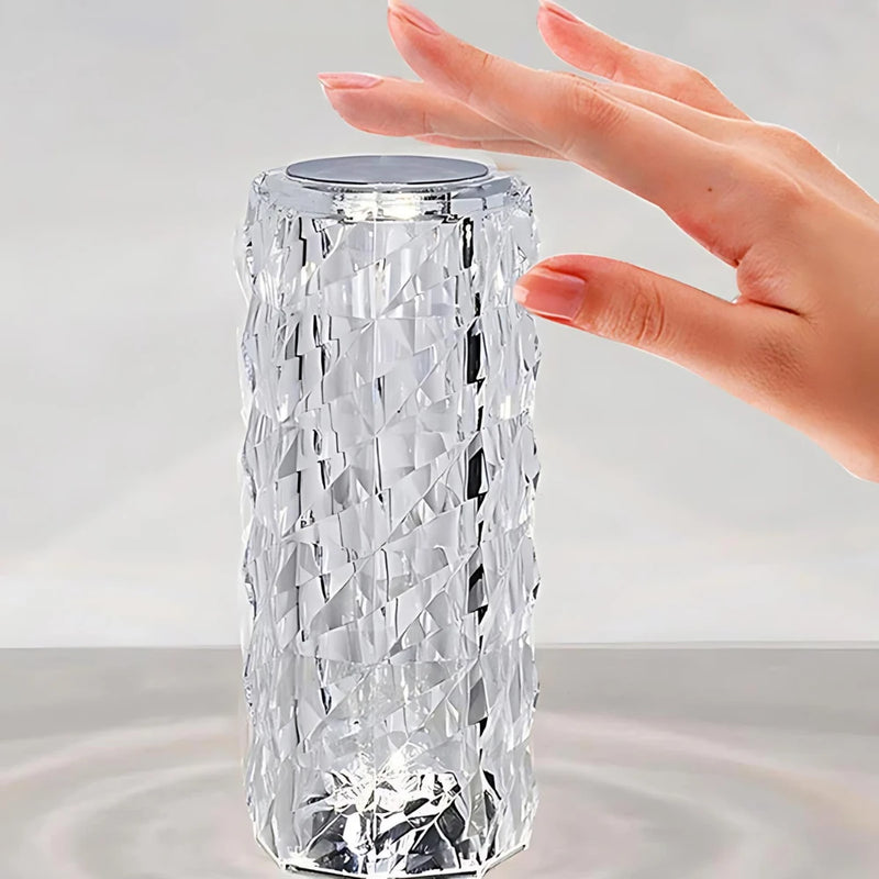 Luminária Cristal LED RGB – Toque, Controle Remoto e Estilo de Luxo