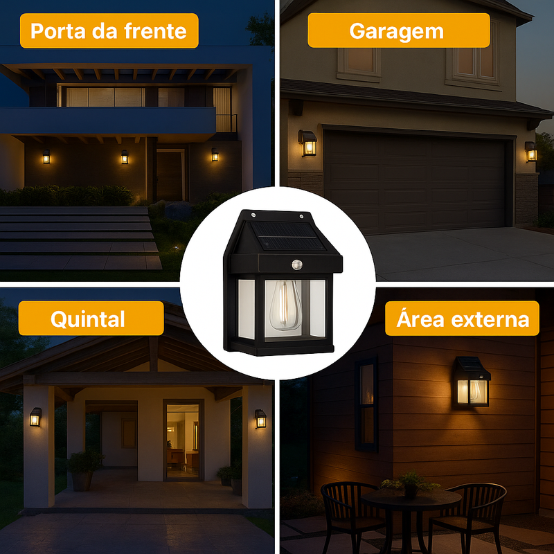 Arandela Solar Retrô
