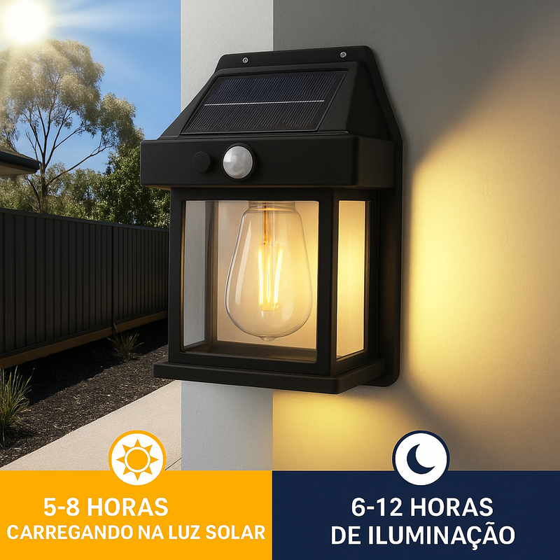 Arandela Solar Retrô