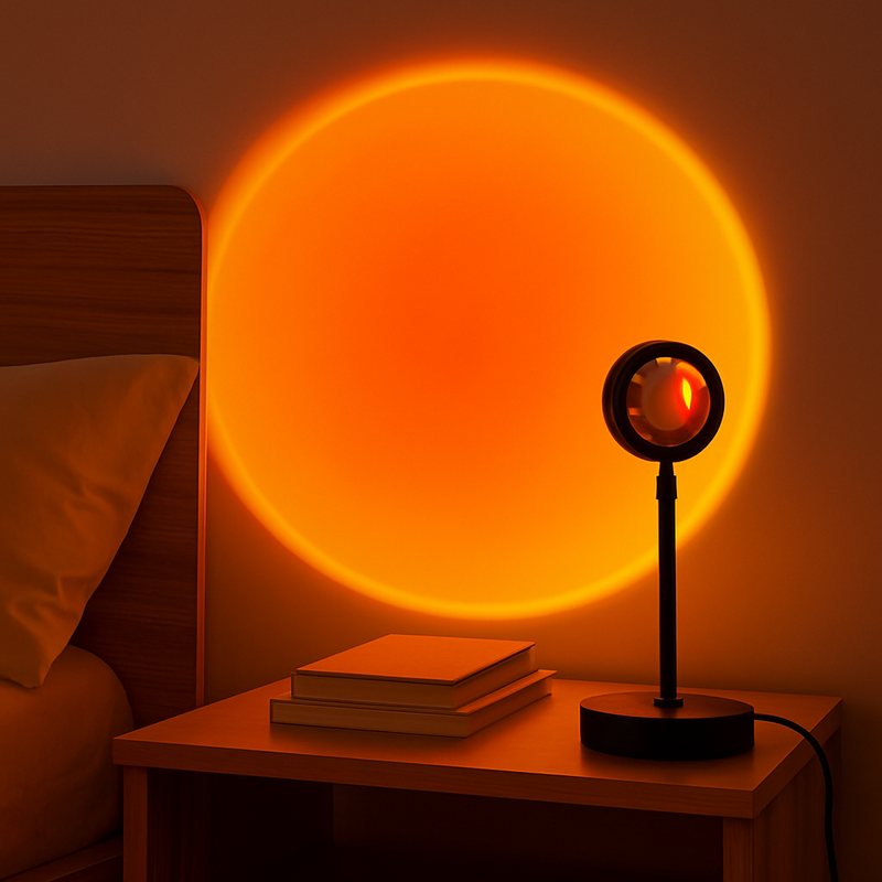 Luminária USB Projetora de Pôr do Sol