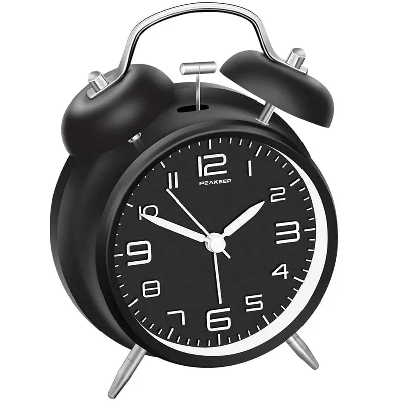 Despertador Retrô Twin Bell de Metal