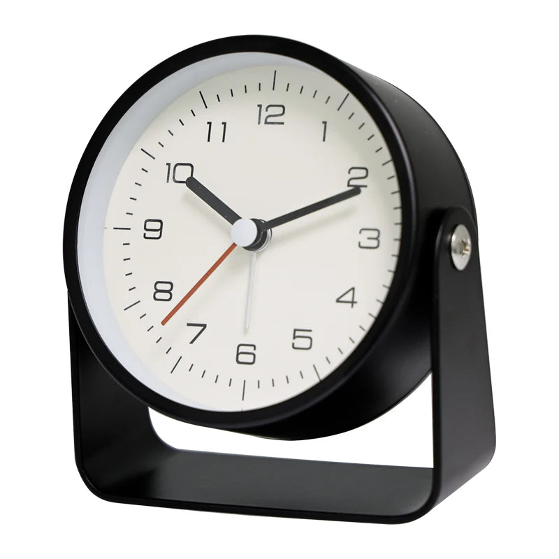 Despertador de Mesa Criativo 3" de Metal | Rotação 180°