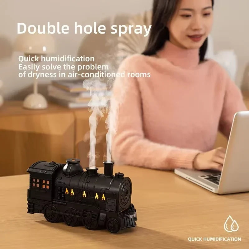 Mini Umidificador de Ar em Formato de Trem