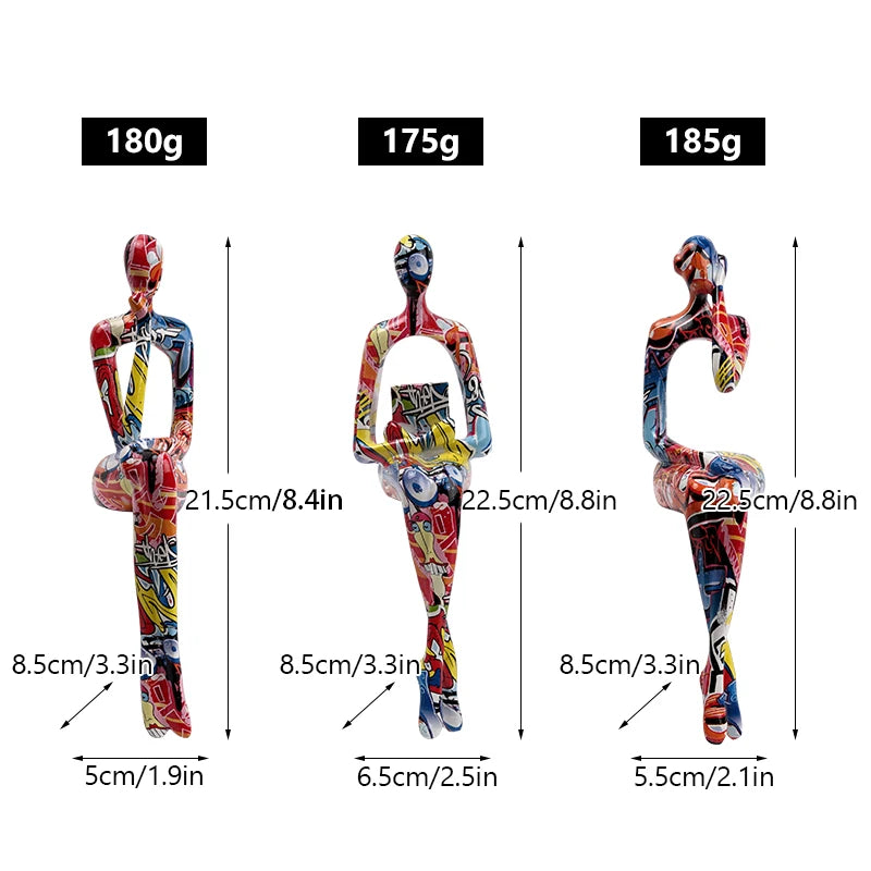 Vilead Estatueta Modernista em Resina.