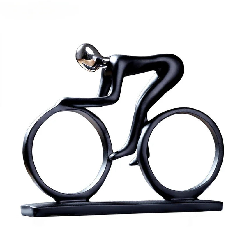 Estátua de Ciclista para casa moderna abstrata de Resina.