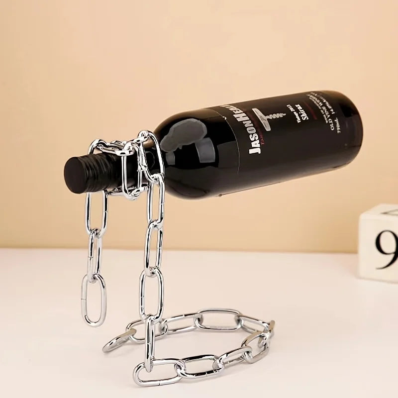 Suporte Criativo Suspenso para Garrafas.