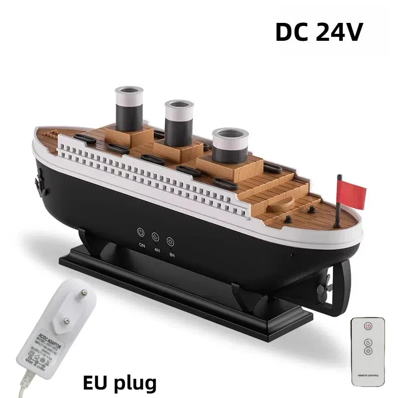 Umidificador Titanic Ship 250ml | Difusor de Aromas com Controle Remoto