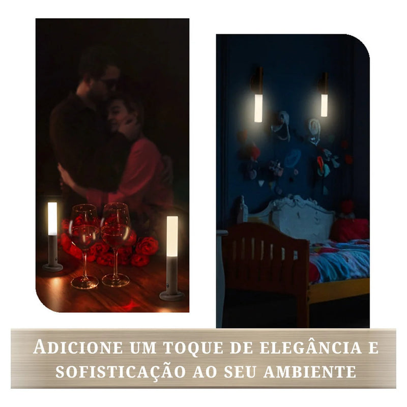Luminária Magnética de Parede com Sensor