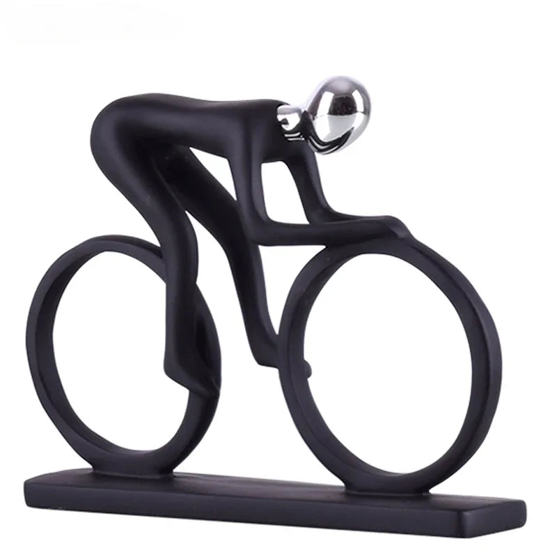 Estátua de Ciclista para casa moderna abstrata de Resina.
