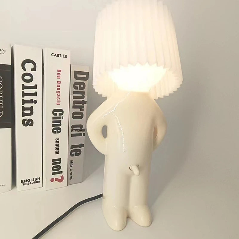 Luminária de mesa criativa Claeted Naughty Boy