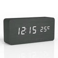 Despertador Digital de Madeira com Visor LED