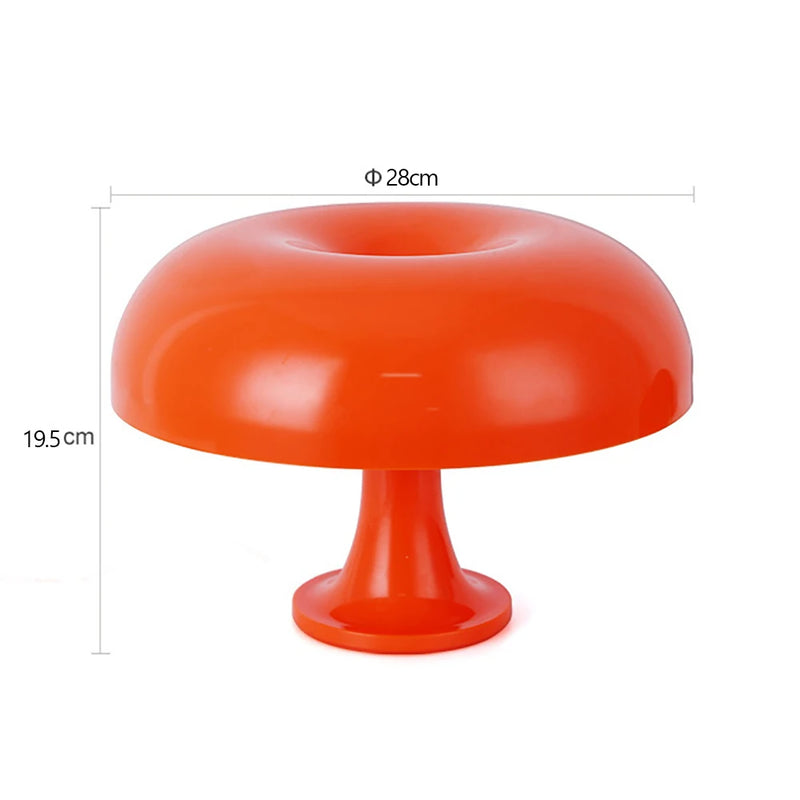 Candeeiro de mesa decorativo laranja de designer dinamarquês.