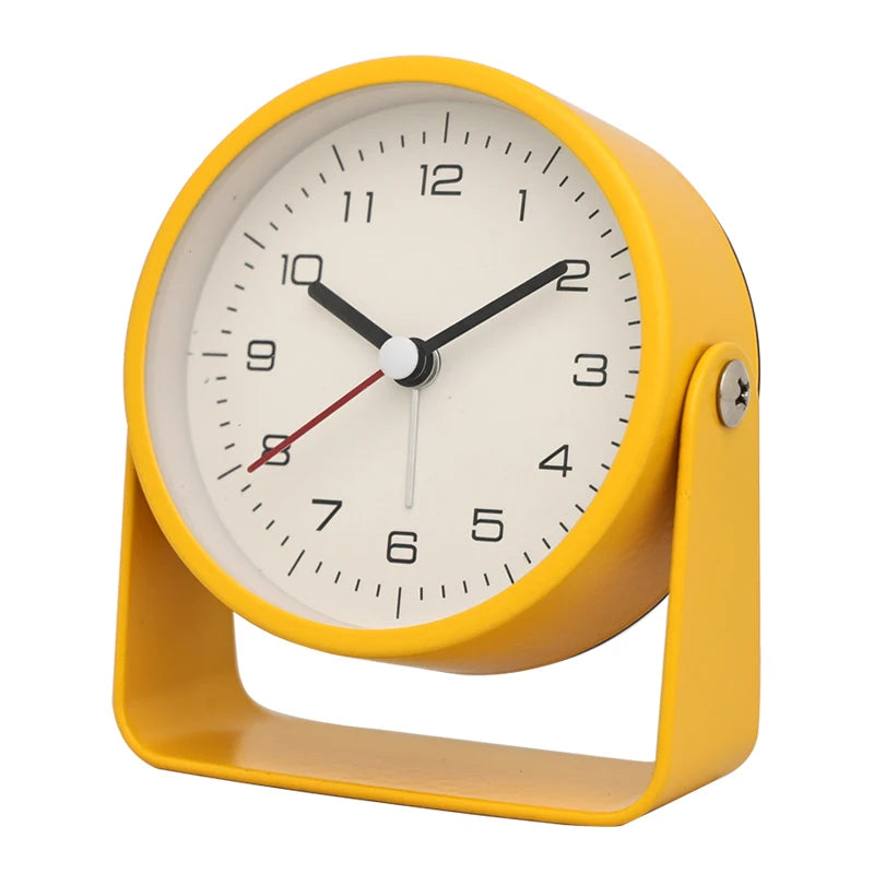 Despertador de Mesa Criativo 3" de Metal | Rotação 180°