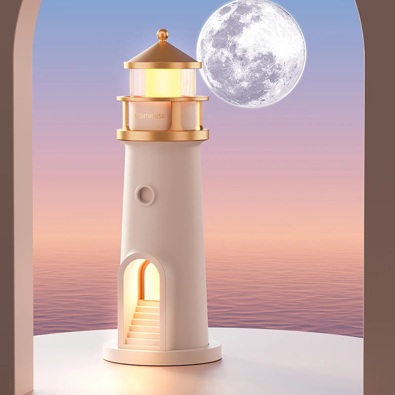 Luminária Decorativa Farol e Projetor de Lua.
